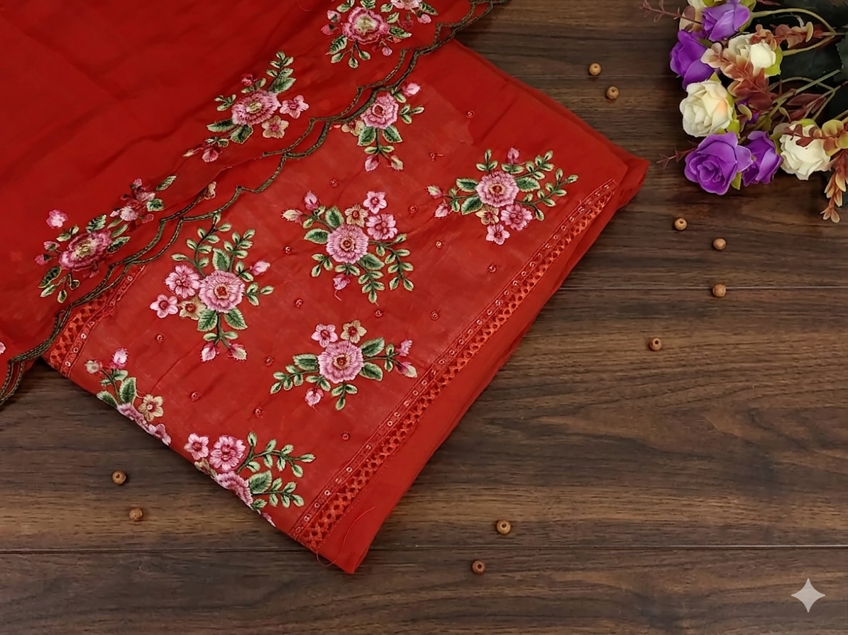 Woman wearing a golden banarasi silk churidhar with zari details